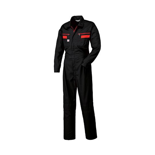 つなぎ服 ブラック LL 山田辰 1-1180-BC-LL (63-5526-72)
