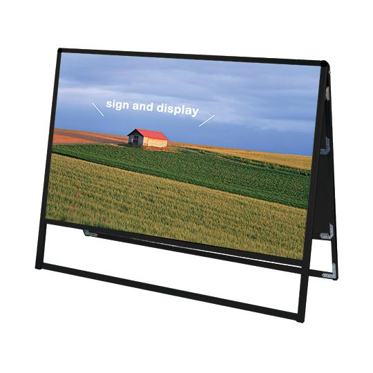 ブラックバリウススタンド看板 アルミ複合板タイプ 1200×900 両面 常磐精工 BVASKAP-...