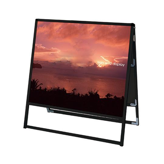 ブラックバリウススタンド看板 アルミ複合板タイプ 900×900 両面 常磐精工 BVASKAP-9...