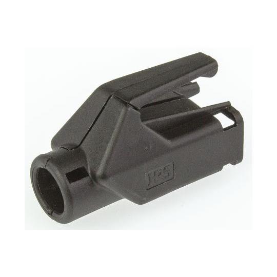 RJコネクタフード タイプ：RJ45 黒 長さ：44.65mm 1袋 50個入 ヒロセ電機 TM21...