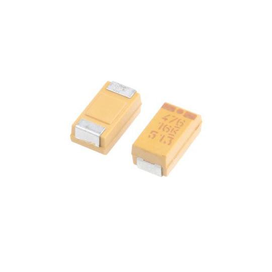 タンタルコンデンサ,16V,47μF,±10％ 1袋 10個入 KEMET T494C476K016...