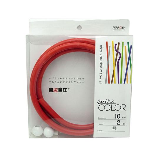 デザインワイヤー 自遊自在 wire COLOR トマト 10φ×2m 日本化線  (63-7939...