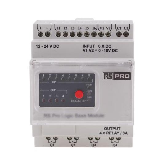 小型PLC デジタル、リレー 4 x Output 12 → 24 V dc RS Pro 917-...