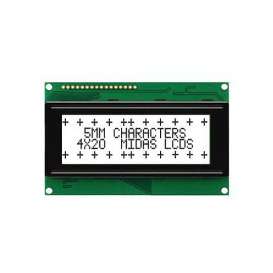 PoEスイッチHAT Raspberry Pi用 半透過型 英数字 白, 4列20文字x20 cha...