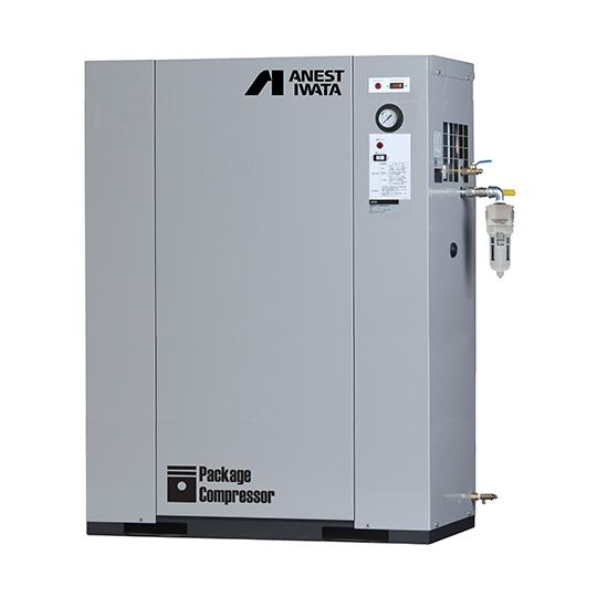 パッケージコンプレッサ D付 3.7KW 200V 60Hz アネスト岩田 CLP37EF-8.5D...