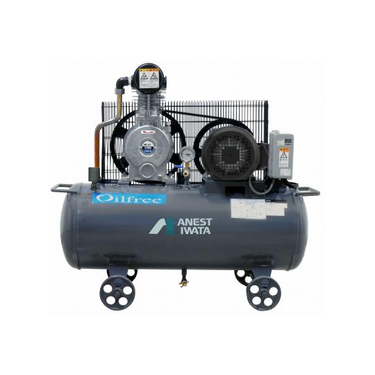 レシプロコンプレッサ タンクマウント・オイルフリータイプ 1.5KW 200V 50Hz TFP15...