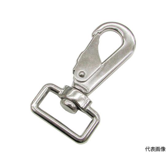 ステンレス スイベルベルトスナップ 線径5mm 長さ80mm 1袋入 水本機械製作所 B-2758 ...
