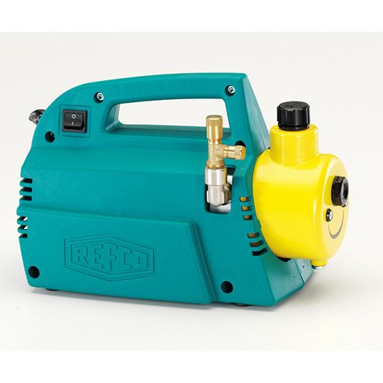 オイル逆流防止弁付 小型高性能ツーステージ真空ポンプ タスコ TA150TV-B (64-0794-...