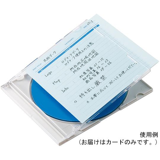 手書き用インデックスカード ブルー サンワサプライ JP-IND6BL (64-0853-07)