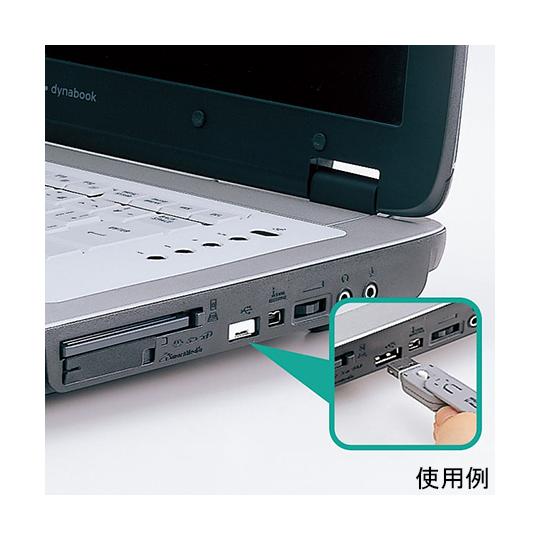サンワサプライ USBコネクタ取付けセキュリティ SL-46-W (64-0854-92)