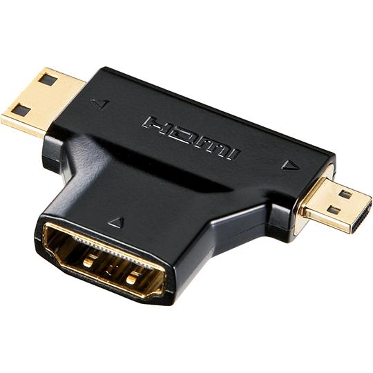 サンワサプライ HDMI変換アダプタミニ＆マイクロHDMI AD-HD11MMC (64-0870-...