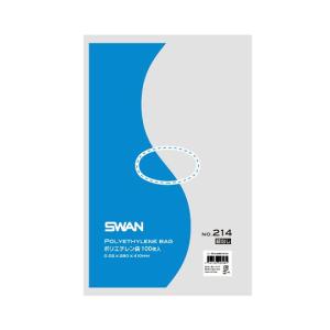 SWAN LD規格ポリ袋 スワン ポリエチレン袋 No.214 紐なし 100枚 006616134 (64-0936-81)の商品画像