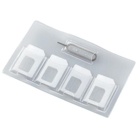 SIMカードケース エレコム CMC-SIMC01CR (64-0961-91)