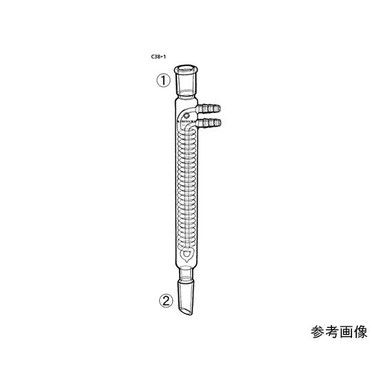 ジムロート冷却器 桐山製作所 C38-1-4 (64-1062-50)