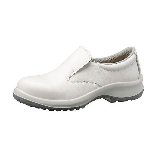 JIS規格認定 スリッポンタイプ 静電安全靴 プレミアムコンフォート ホワイト 23.5cm