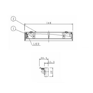Panasonic（パナソニック） FK91110 C級誘導灯用LED カセット式ランプ