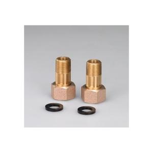 鋼管用ユニオン パイプ・ナット・パッキン付 2個入り1台分 金門ねじ アズビル金門 GPヨウカナグ-20A (64-4014-47)