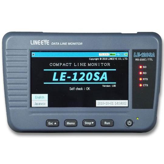 データラインモニター RS-232C、TTL UART 対応 ラインアイ LE-120SA (64-...
