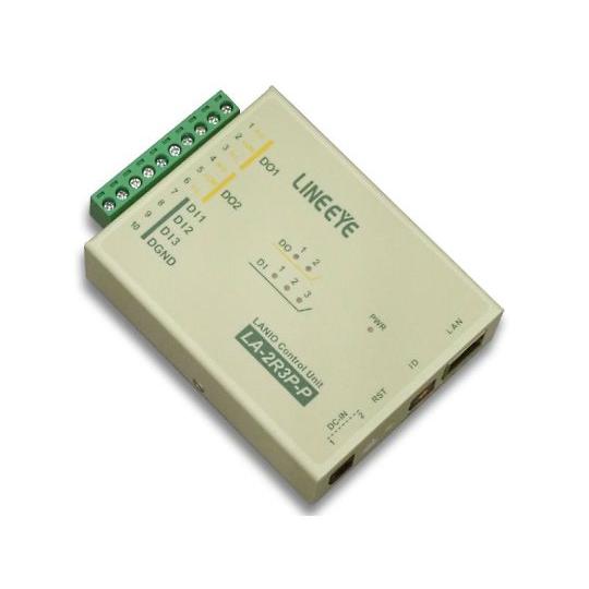LAN接続型デジタルIOユニット リレー 1c接点 2出力/ドライ接点3入力 ラインアイ LA-2R...