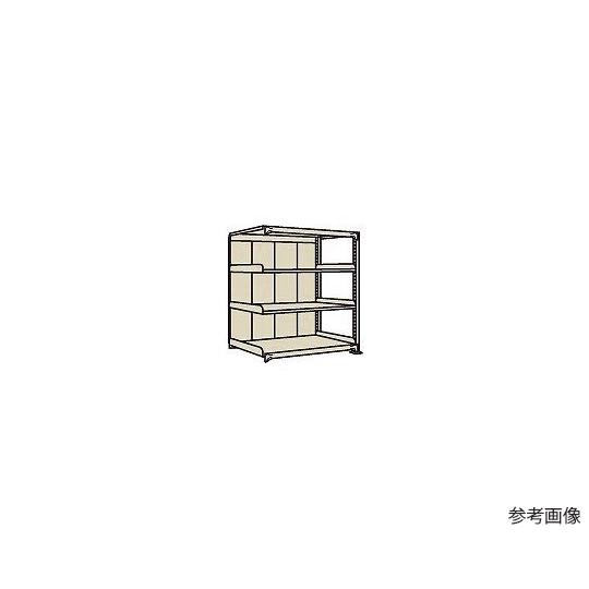 中軽量棚PMLW型パネル付 250kg/段 連結 高さ1500mm 4段タイプ W1800×D600...