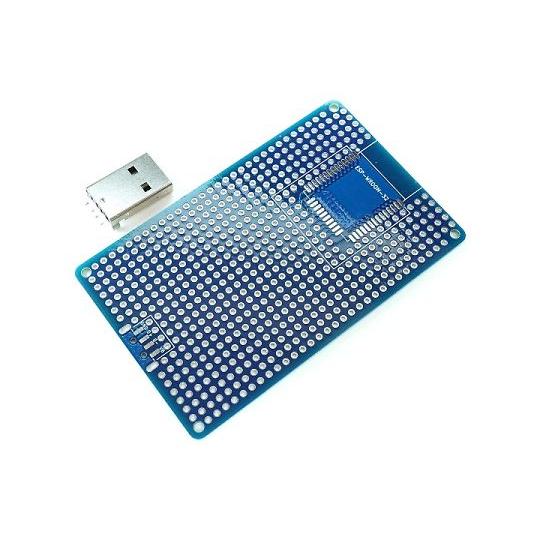 ESP-WROOM-32プロト基板L+USB TypeA ABB-ESP32-PRT-L-UTA