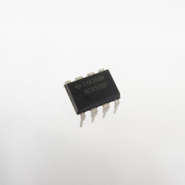 2回路 オペアンプ TEXAS INSTRUMENTS RC4558P (64-5677-43)