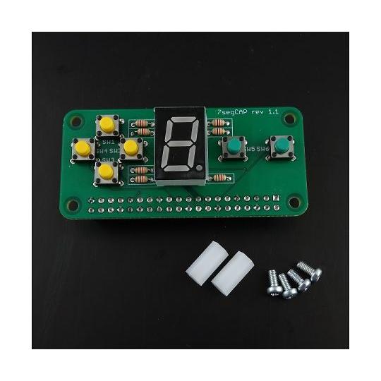 7segCAP基板 全実装版 マルツエレック MRM-7SEGCAP-MB-F (64-6186-6...