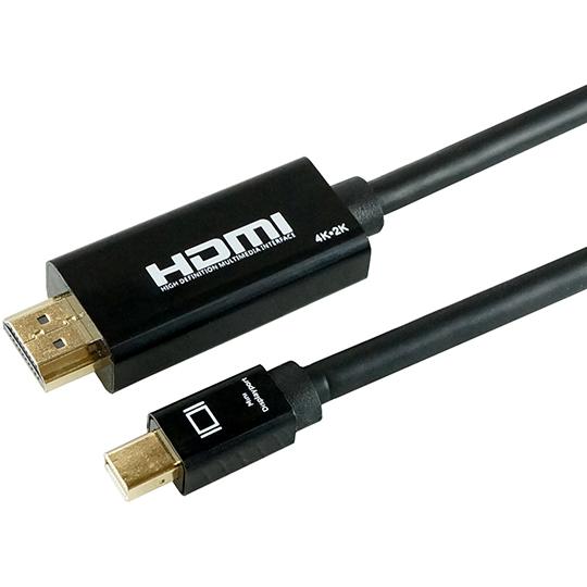 Mini DisplayPort→HDMI変換ケーブル 1m ホーリック MDPHD10-175BK...