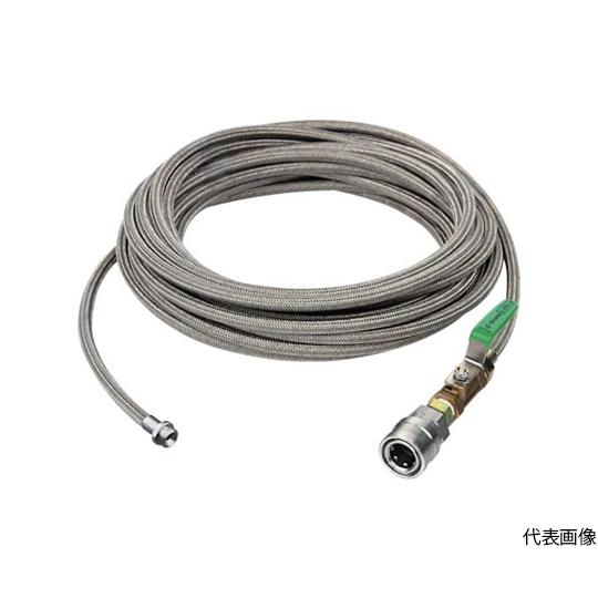 1/4SUS洗管ホース コック付 20m クイックカプラ仕様 アサダ HD03216 (64-674...
