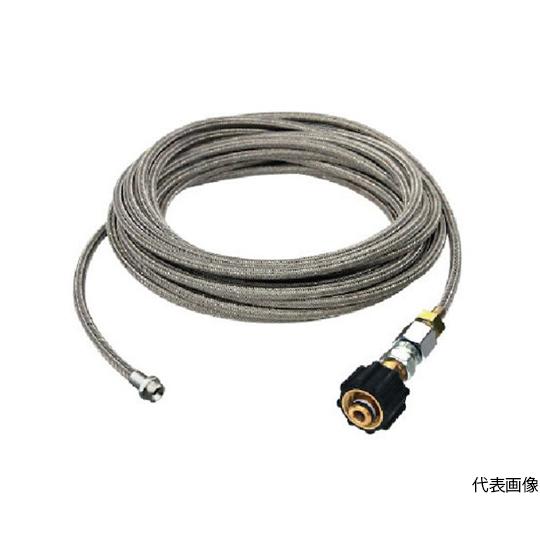 1/4SUS洗管ホース コック無 20m クイックカプラ仕様 アサダ HD03241 (64-674...