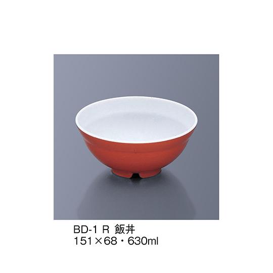 飯丼 赤 三信化工 BD-1_R (64-7788-73)