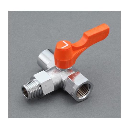 R 1/8"xRc1/8"xRc1/8" 三方ミニボールバルブ EA425BT-101 (64-78...