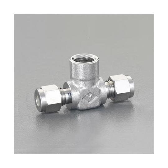 R 3/8"x12mmx12mm ユニオン T型/ステンレス製 EA425CK-123 (64-78...