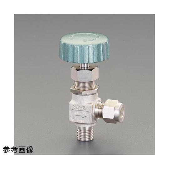 12mm x R1/4" ニードルバルブ アングル型/ステンレス製 EA470CM-505 (64-...
