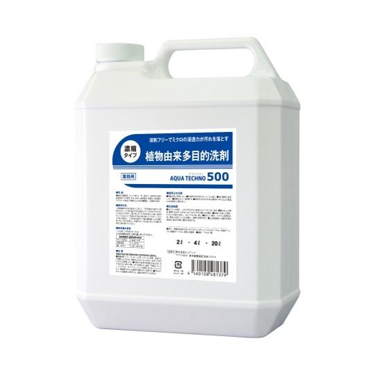 植物由来多目的洗剤 アクアテクノ500 4L 1本 ピュアソン 2860Z000 (64-8292-...