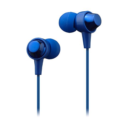 maxell カナル型ヘッドホン「+FiT」 ダークブルー マクセル MXH-C110DB (64-...