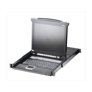 17インチLCD一体型16ポートKVMドロワー ショートレール ATENジャパン CL5716MJJS (64-8303-34)