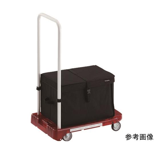 樹脂台車 アクロキャリー PC製 省音車輪 600X390 レッド透明 THB付 トラスコ中山 AC...