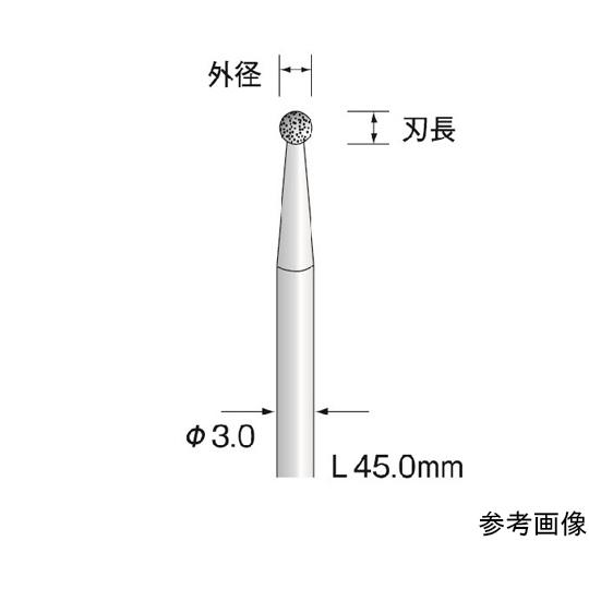 電着CBNバー #600 φ0.8 ミニター AD5901 (64-8400-06)