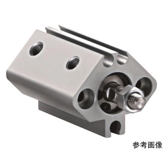 薄型シリンダ CQ2シリーズ シリンダ基本形 複動式 片ロッド オートスイッチ用磁石付 通し穴 ロッ...