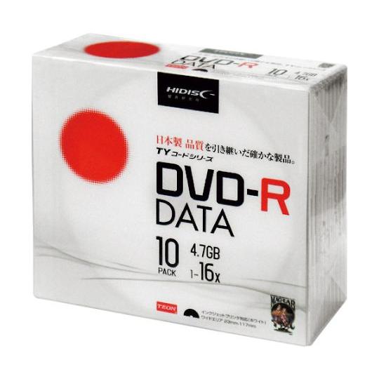 記録メディアDVD-Rデータ用 10枚 磁気研究所 TYDR47JNP10SC (64-8755-9...
