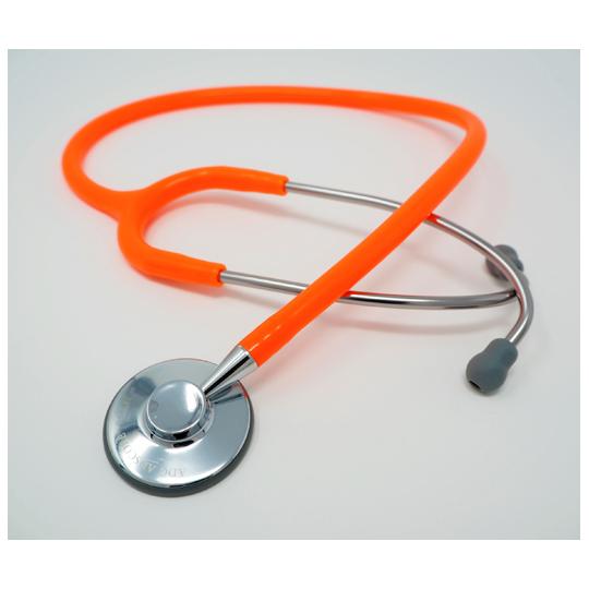 ADスコープ シングルヘッドステトスコープライト ネオンオレンジ ユーメド貿易 AD711NO 医療...