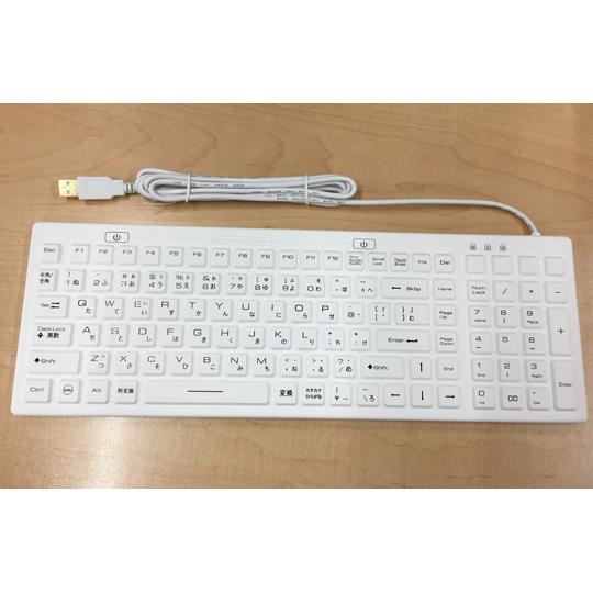 防水キーボード 洗えるIP68 トキトレーディング KBD-TKB-106-J (64-8951-4...