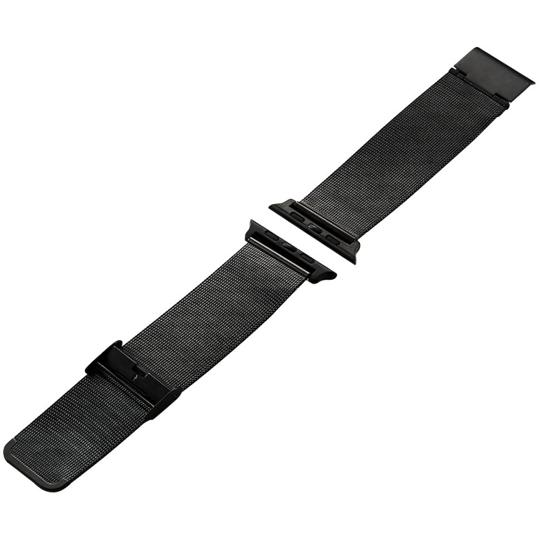エレコム Apple Watch 44/42mm用バンド ステンレス ミラネーゼタイプ ブラック A...