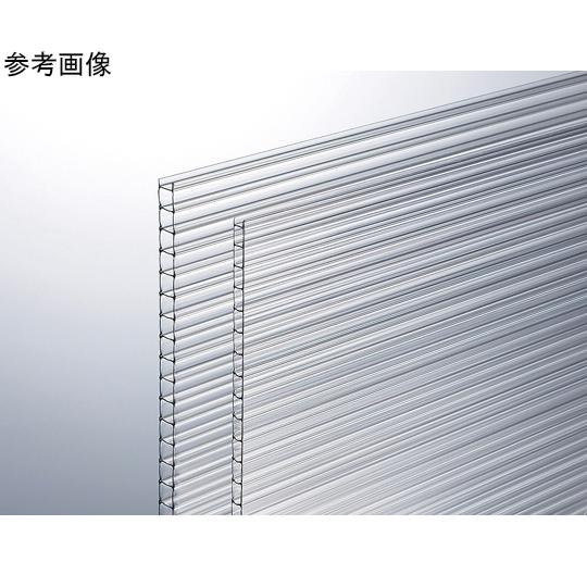 ポリカ中空ボード 910mm×2100mm×4mm 透明 5枚入 光 KTP2191W-1 (64-...