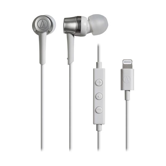 Lightning用イヤホン ホワイト オーディオテクニカ ATH-CKD3Li WH (64-96...