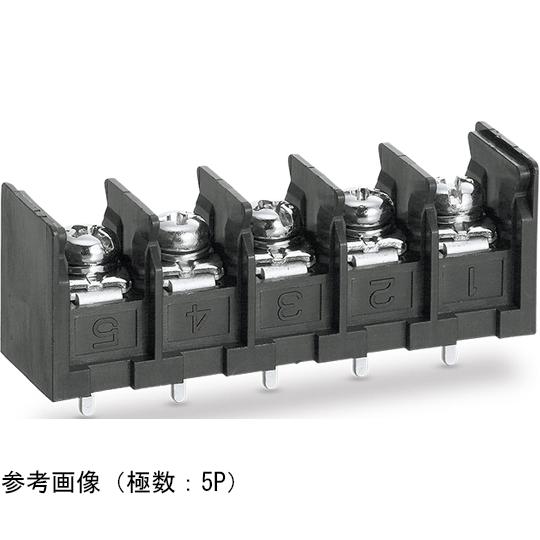 ネジ式端子台 底面絶縁物無し サポート端子無し ネジサイズM4 PC端子 取付孔無し 6P ML-2...