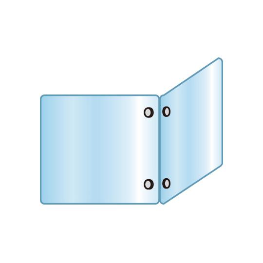 アクリルパーテーション 二面 600×600×600mm 常磐精工 APT2F600X600X600...