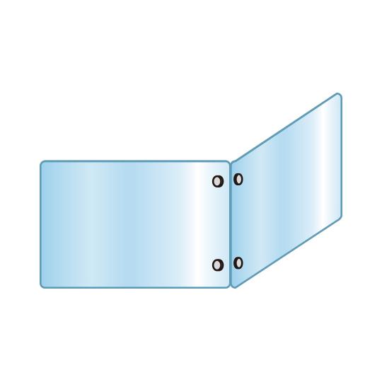 アクリルパーテーション 二面 600×900×900mm 常磐精工 APT2F600X900X900...