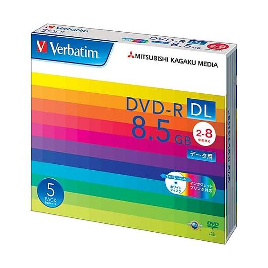 三菱ケミカルメディア DVD-Rデータ用 2層 8倍速 IJ対応 5枚P DHR85HP5V1 (6...